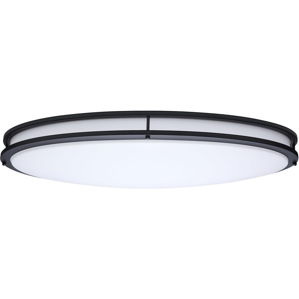 Nuvo Lighting Glamour LED 17.99 Inch Black Oval Flush Mount Ceiling Light
