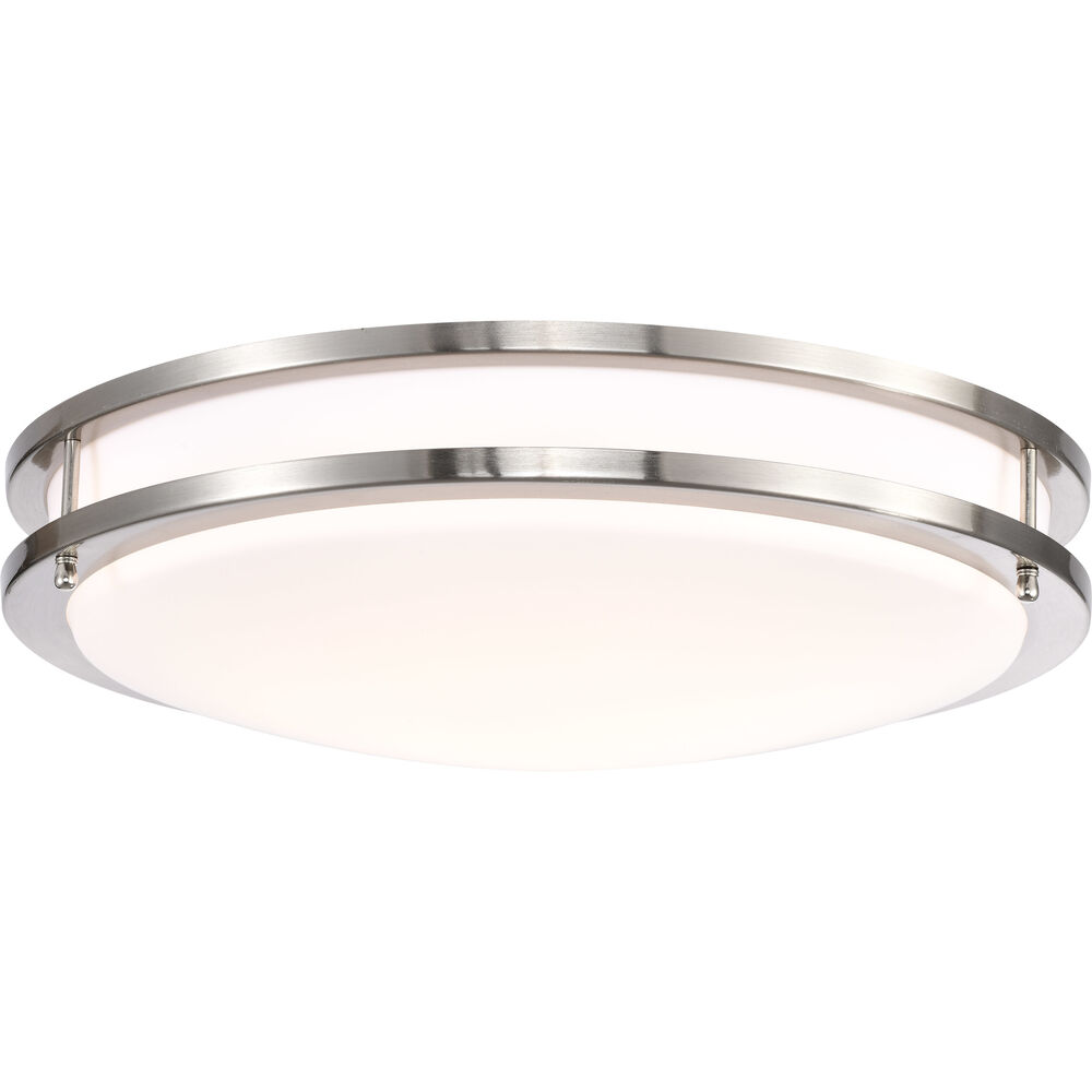 Nuvo Lighting Glamour LED 17 Inch Brushed Nickel Flush Mount Ceiling Light