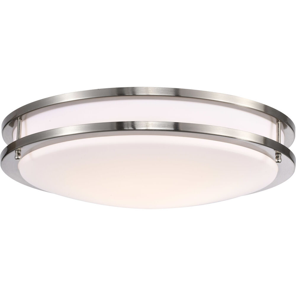 Nuvo Lighting Glamour LED 17 Inch Brushed Nickel Flush Mount Ceiling Light