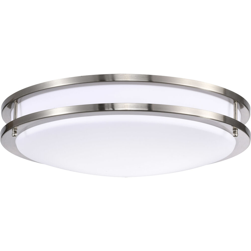 Nuvo Lighting Glamour LED 17 Inch Brushed Nickel Flush Mount Ceiling Light