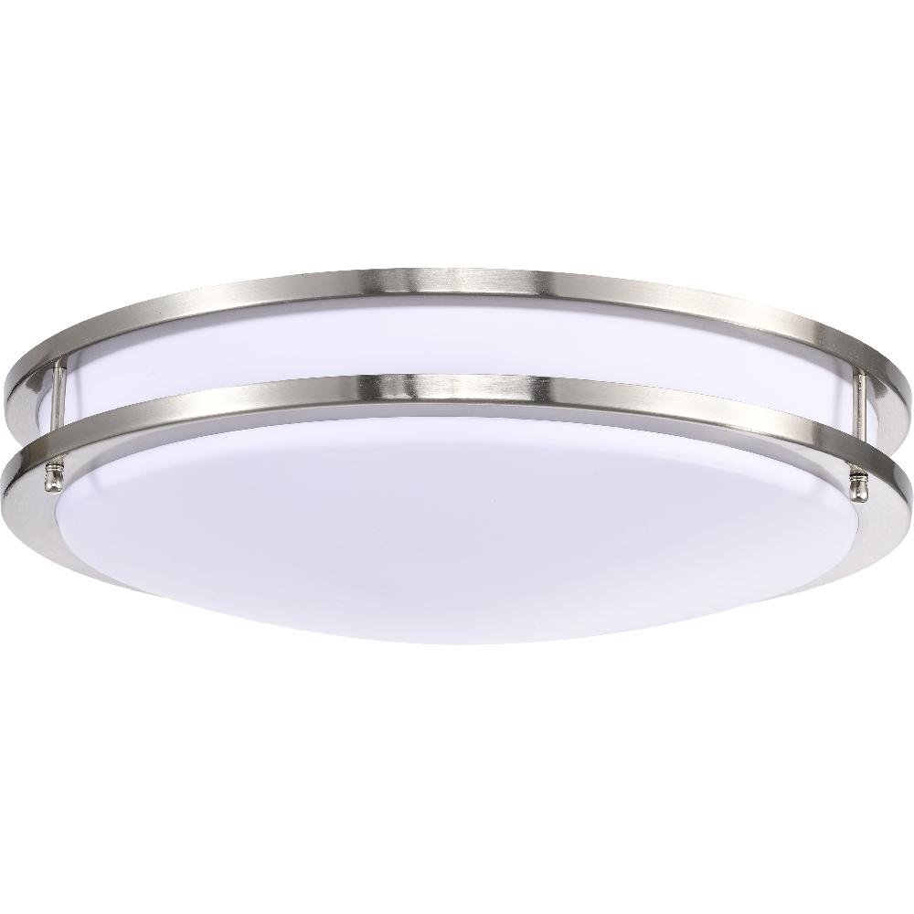 nuvo lighting Glamour LED 17 inch Brushed Nickel Flush Mount Ceiling Light