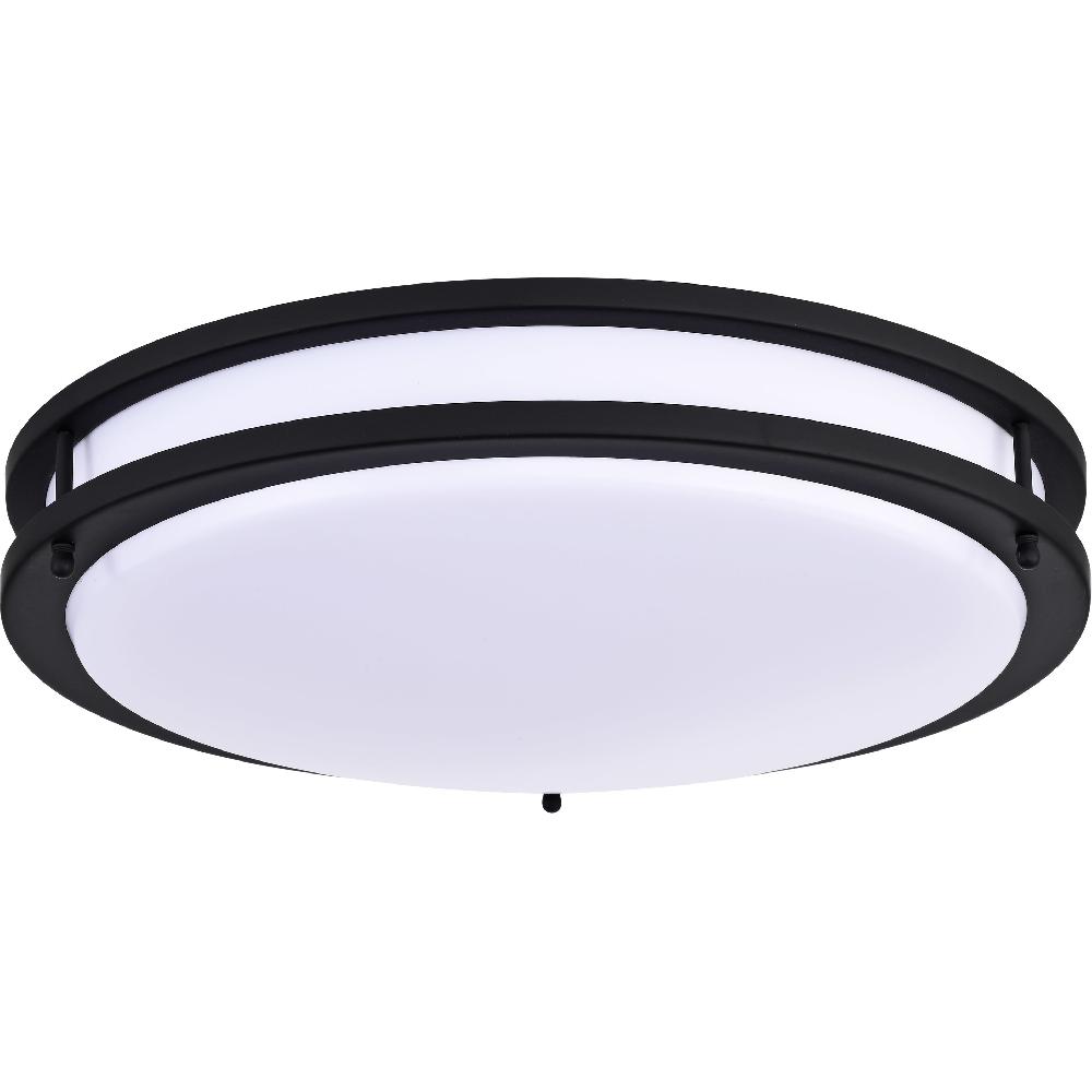 nuvo lighting Glamour LED 17 inch Matte Black Flush Mount Ceiling Light