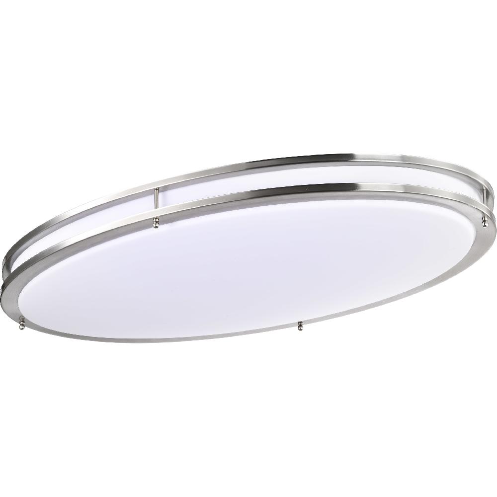 nuvo lighting Glamour LED 18 inch Brushed Nickel Oval Flush Ceiling Light