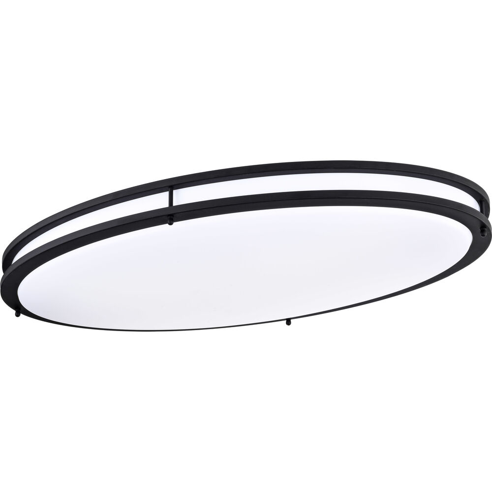 Nuvo Lighting Glamour LED 18 Inch Matte Black Flush Mount Ceiling Light