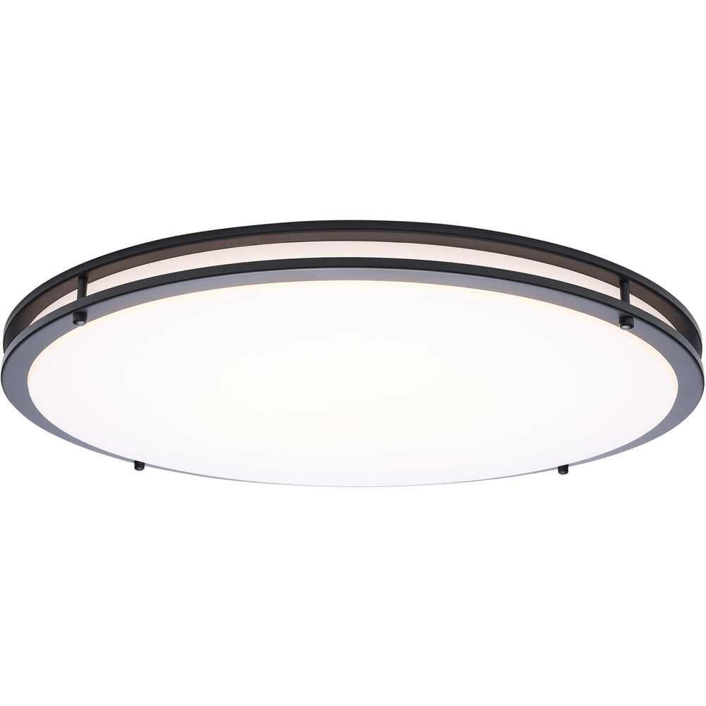 Nuvo Lighting Glamour LED 23.62 Inch Black Flush Mount Ceiling Light