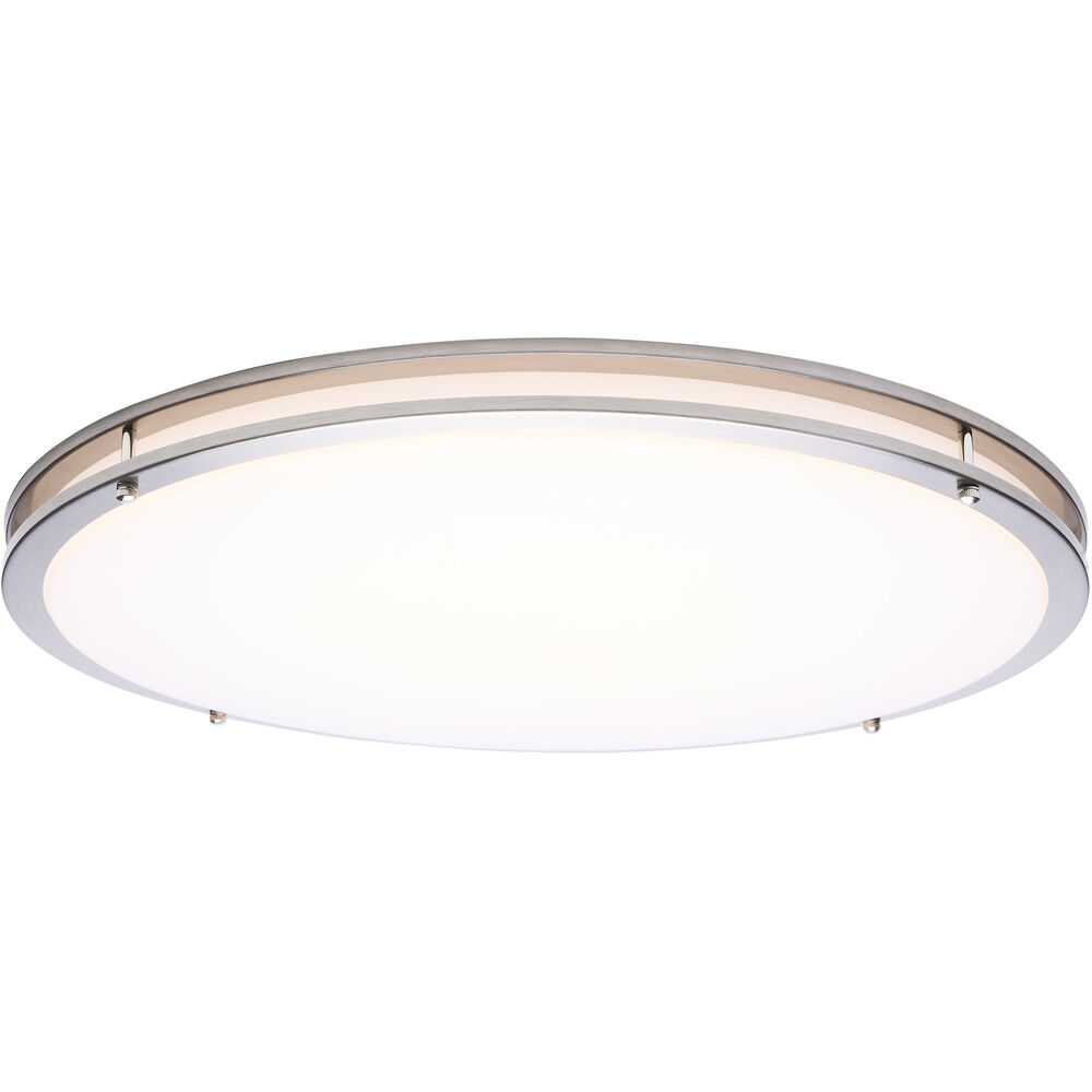 Nuvo Lighting Glamour LED 23.62 Inch Brushed Nickel Flush Mount Ceiling Light