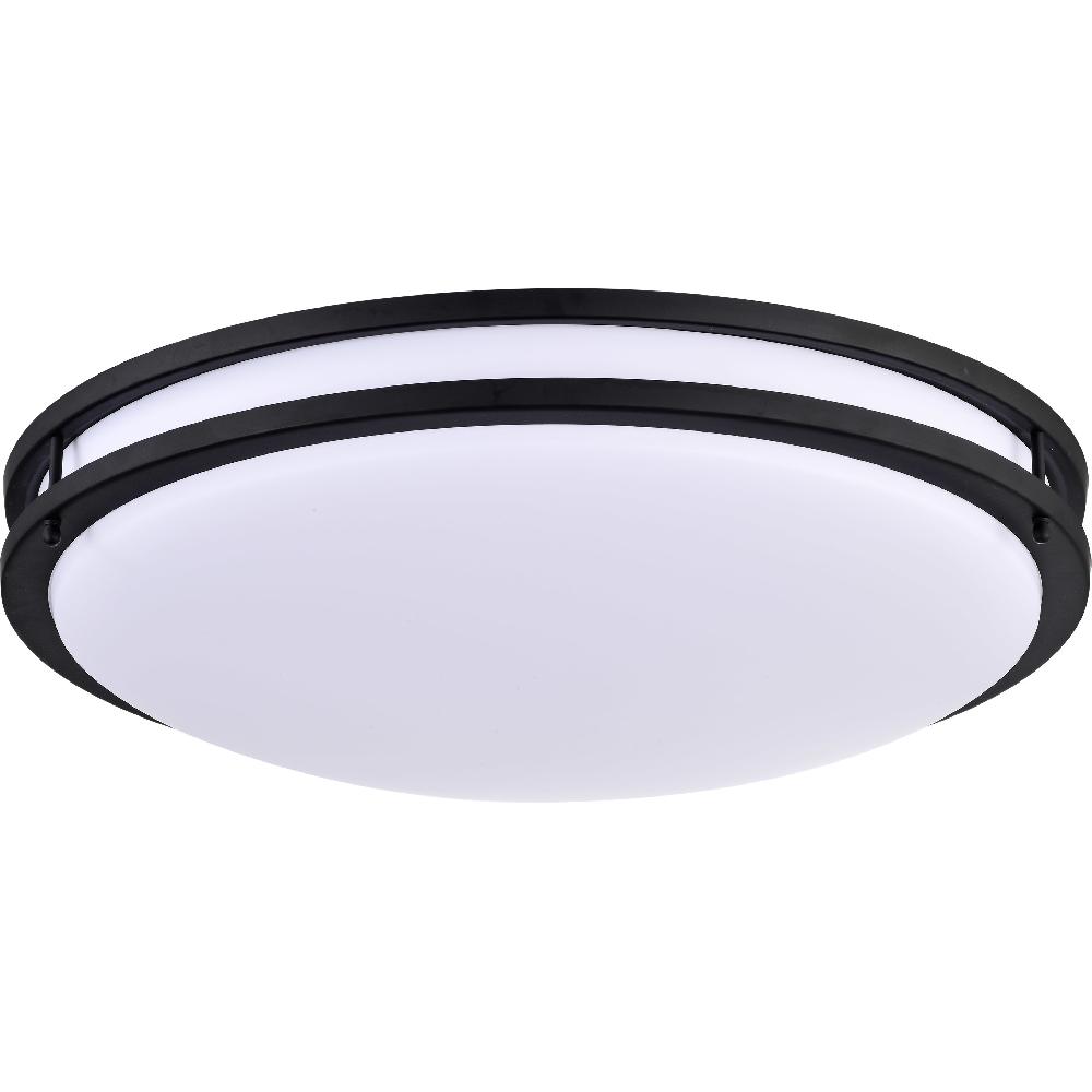 nuvo lighting Glamour LED 24 inch Matte Black Flush Mount Ceiling Light