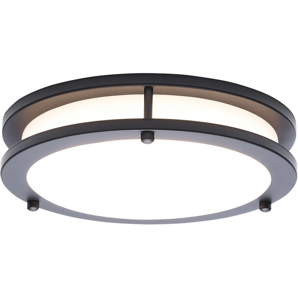 Nuvo Lighting Glamour LED 9.84 Inch Black Flush Mount Ceiling Light