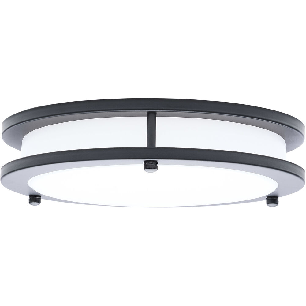 Nuvo Lighting Glamour LED 9.84 Inch Black Flush Mount Ceiling Light