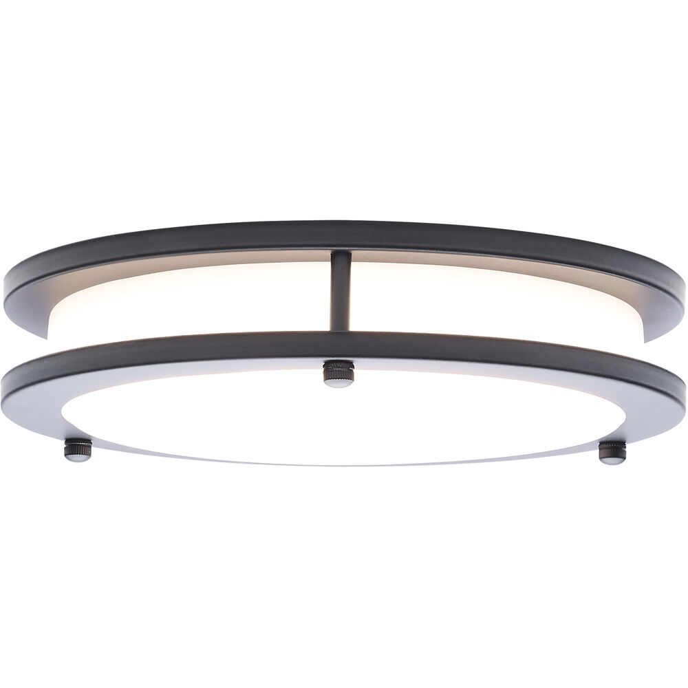 Nuvo Lighting Glamour LED 9.84 Inch Black Flush Mount Ceiling Light