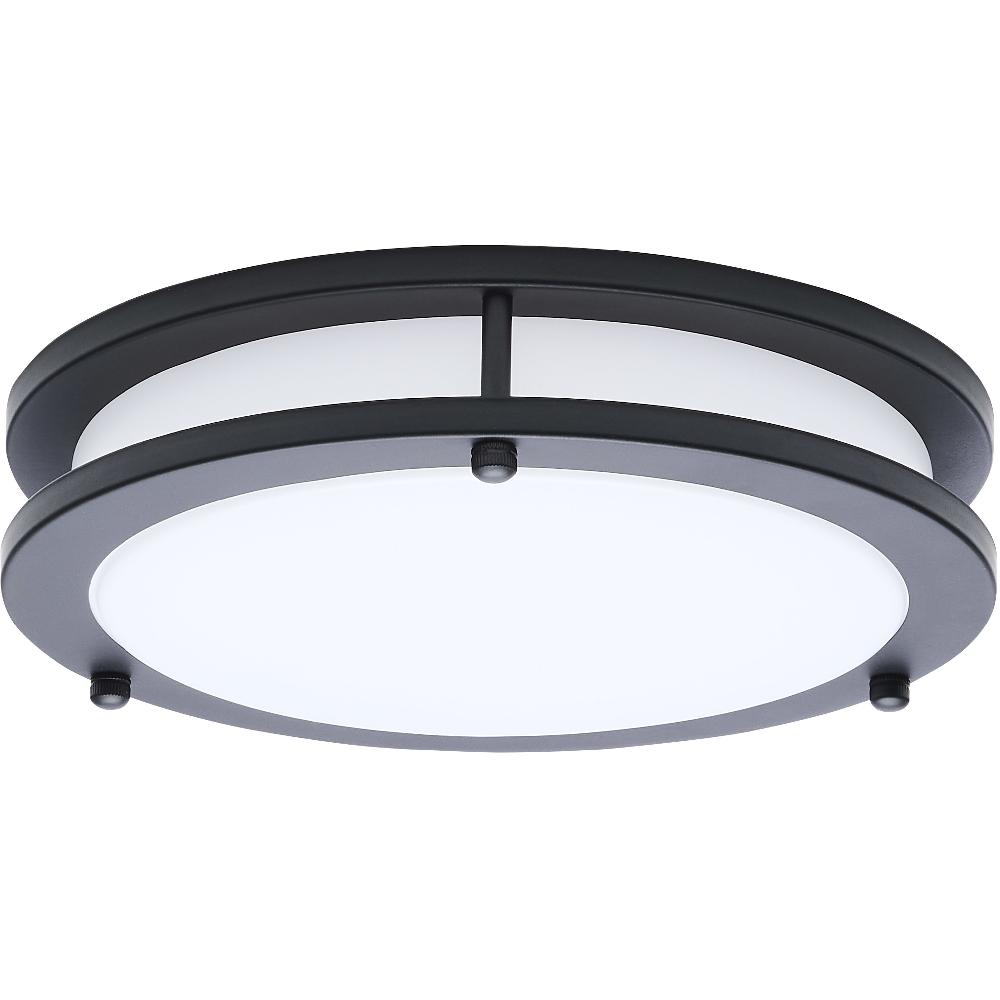 nuvo lighting Glamour LED 9.84 inch Black Flush Mount Ceiling Light