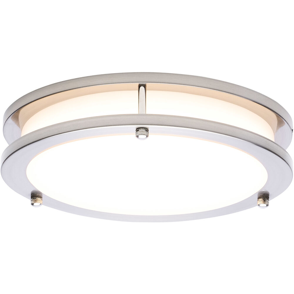 Nuvo Lighting Glamour LED 9.84 Inch Brushed Nickel Flush Mount Ceiling Light