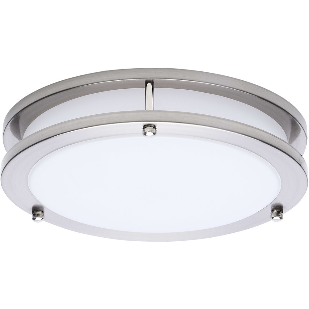 Nuvo Lighting Glamour LED 9.84 Inch Brushed Nickel Flush Mount Ceiling Light
