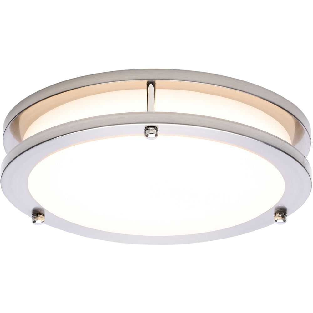 Nuvo Lighting Glamour LED 9.84 Inch Brushed Nickel Flush Mount Ceiling Light