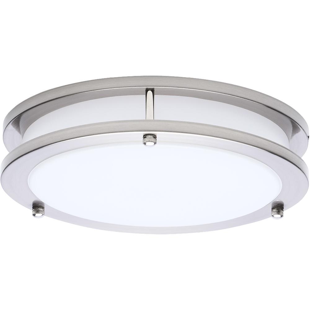 nuvo lighting Glamour LED 9.84 inch Brushed Nickel Flush Mount Ceiling Light