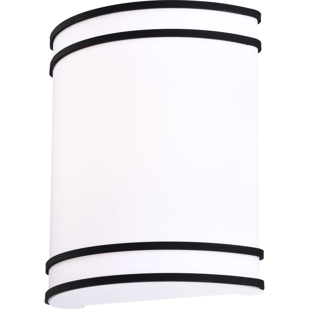 Nuvo Lighting Glamour LED 9 Inch Matte Black ADA Wall Sconce Wall Light