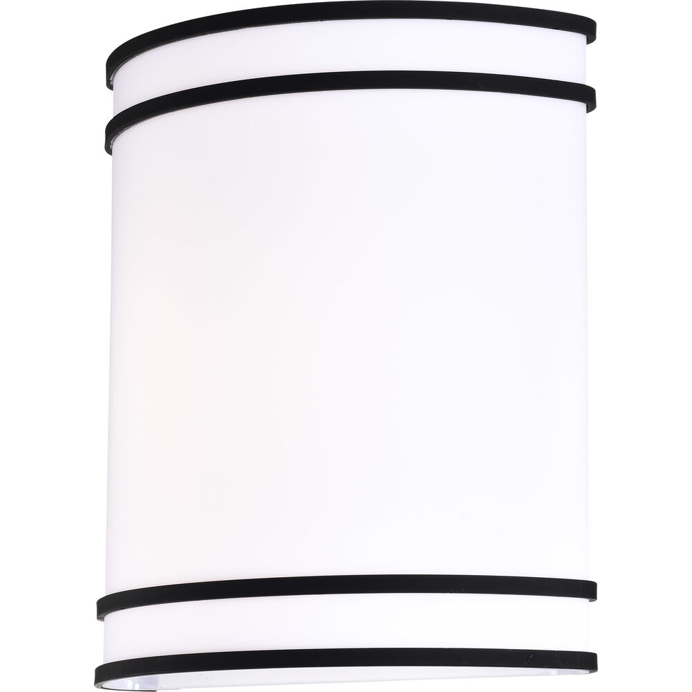 Nuvo Lighting Glamour LED 9 Inch Matte Black ADA Wall Sconce Wall Light