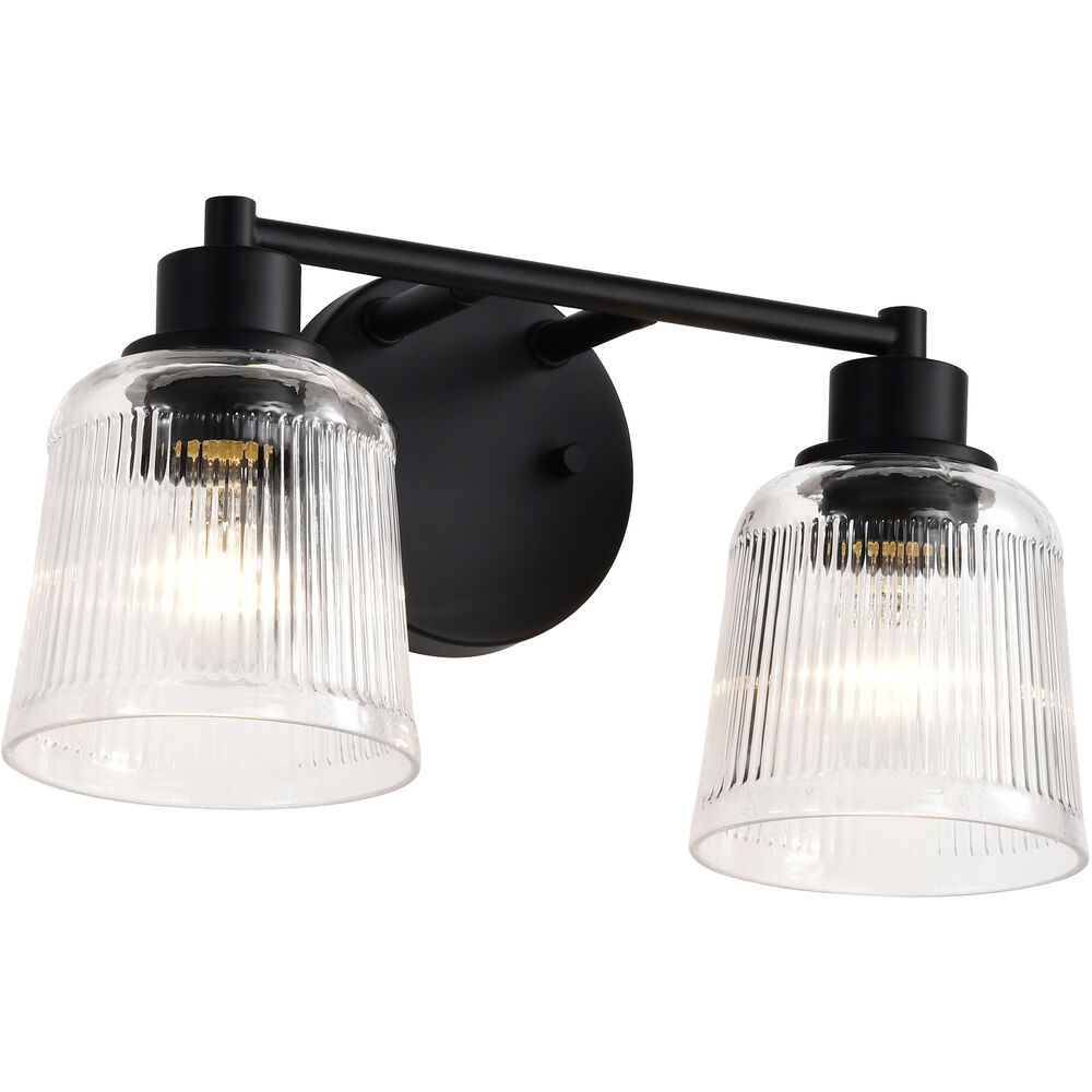 Nuvo Lighting Grayson 14.5 Inch Matte Black Vanity Wall Light