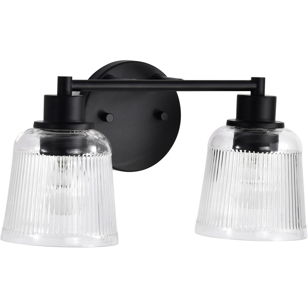 Nuvo Lighting Grayson 14.5 Inch Matte Black Vanity Wall Light