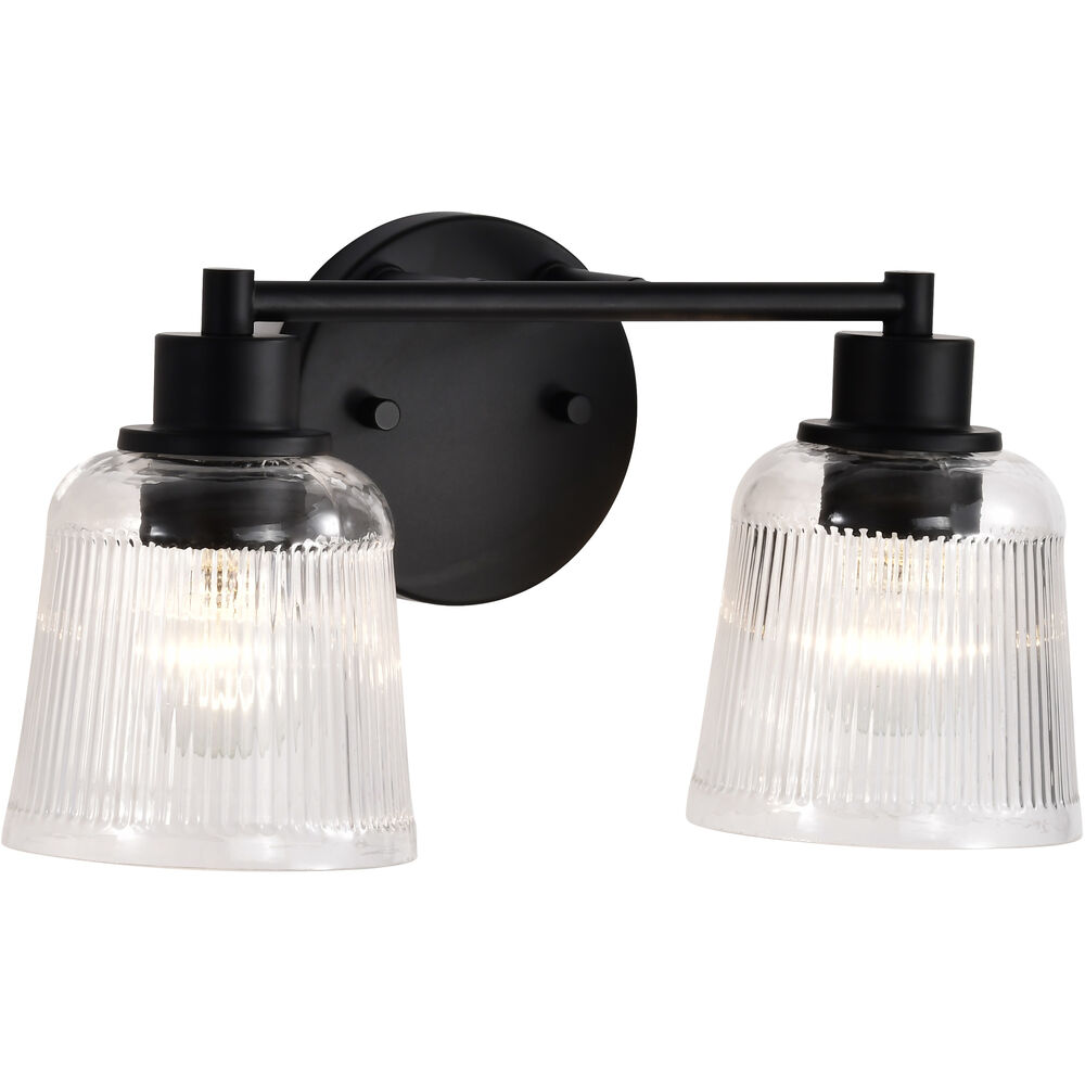 Nuvo Lighting Grayson 14.5 Inch Matte Black Vanity Wall Light
