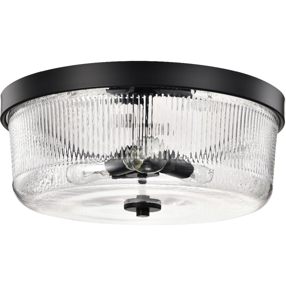 nuvo lighting Grayson 17.25 inch Matte Black Flush Mount Ceiling Light