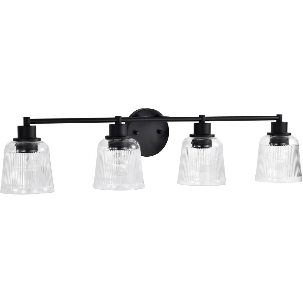 Nuvo Lighting Grayson 33.5 Inch Matte Black Vanity Wall Light