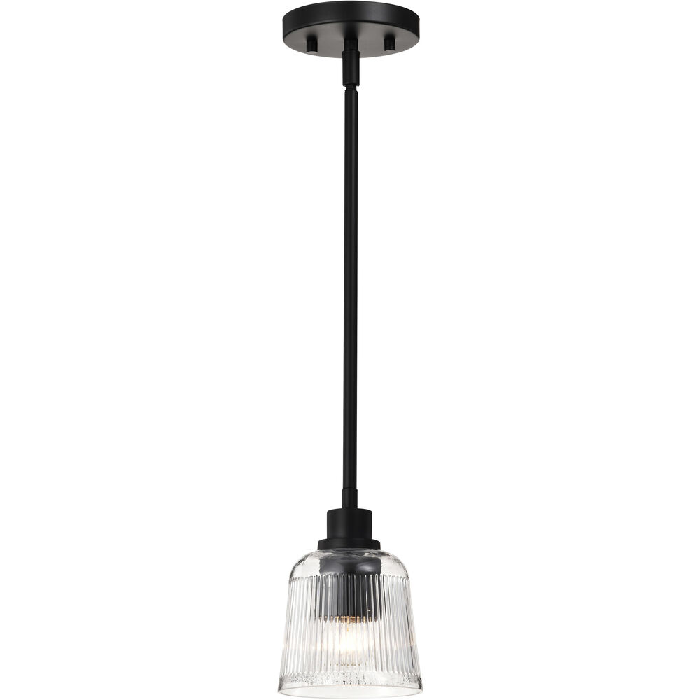 Nuvo Lighting Grayson 5 Inch Matte Black Pendant Ceiling Light