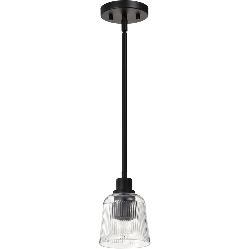 Nuvo Lighting Grayson 5 Inch Matte Black Pendant Ceiling Light