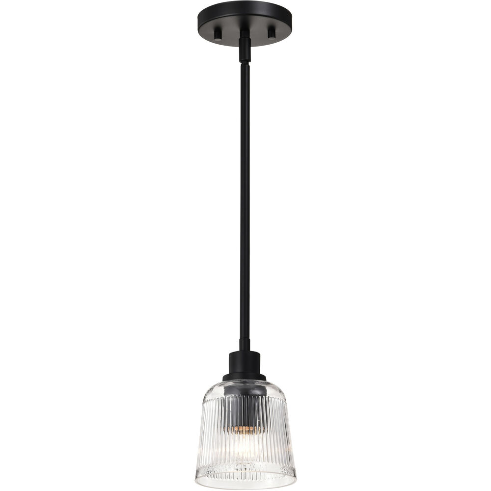 Nuvo Lighting Grayson 5 Inch Matte Black Pendant Ceiling Light