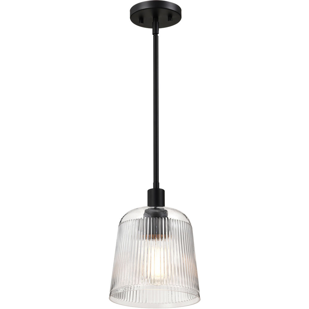 Nuvo Lighting Grayson 8 Inch Matte Black Pendant Ceiling Light