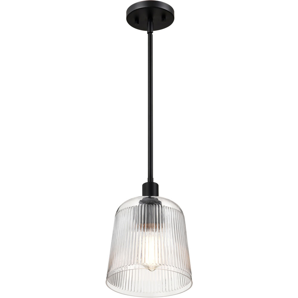 Nuvo Lighting Grayson 8 Inch Matte Black Pendant Ceiling Light