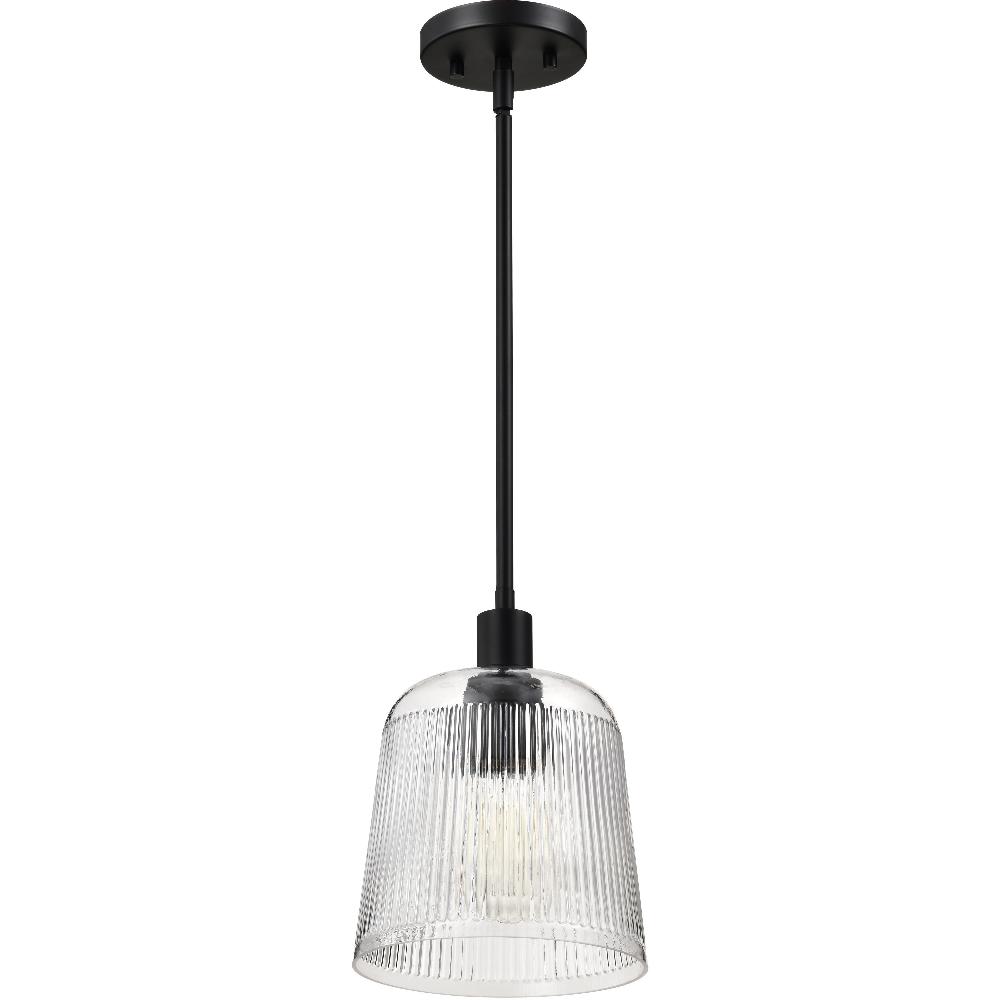 nuvo lighting Grayson 8 inch Matte Black Pendant Ceiling Light