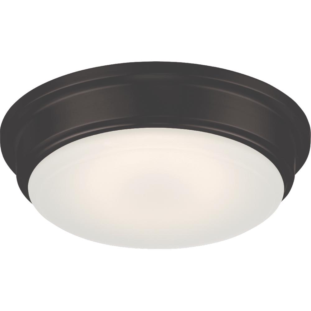 nuvo lighting Haley LED 13 inch Mahogany Bronze Flush Mount Ceiling Light