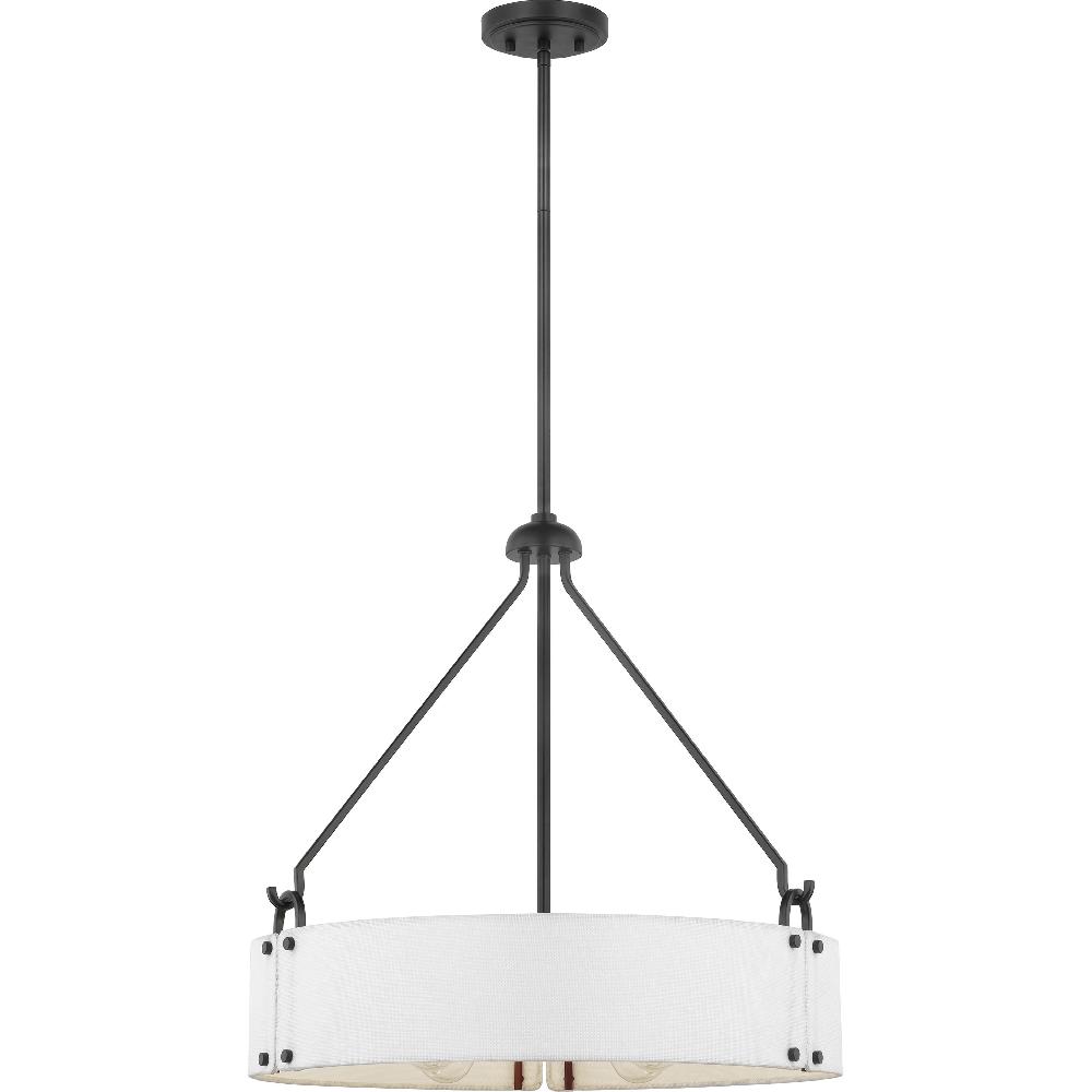 nuvo lighting Halter 4 Light 22.63 inch Matte Black Pendant Ceiling Light