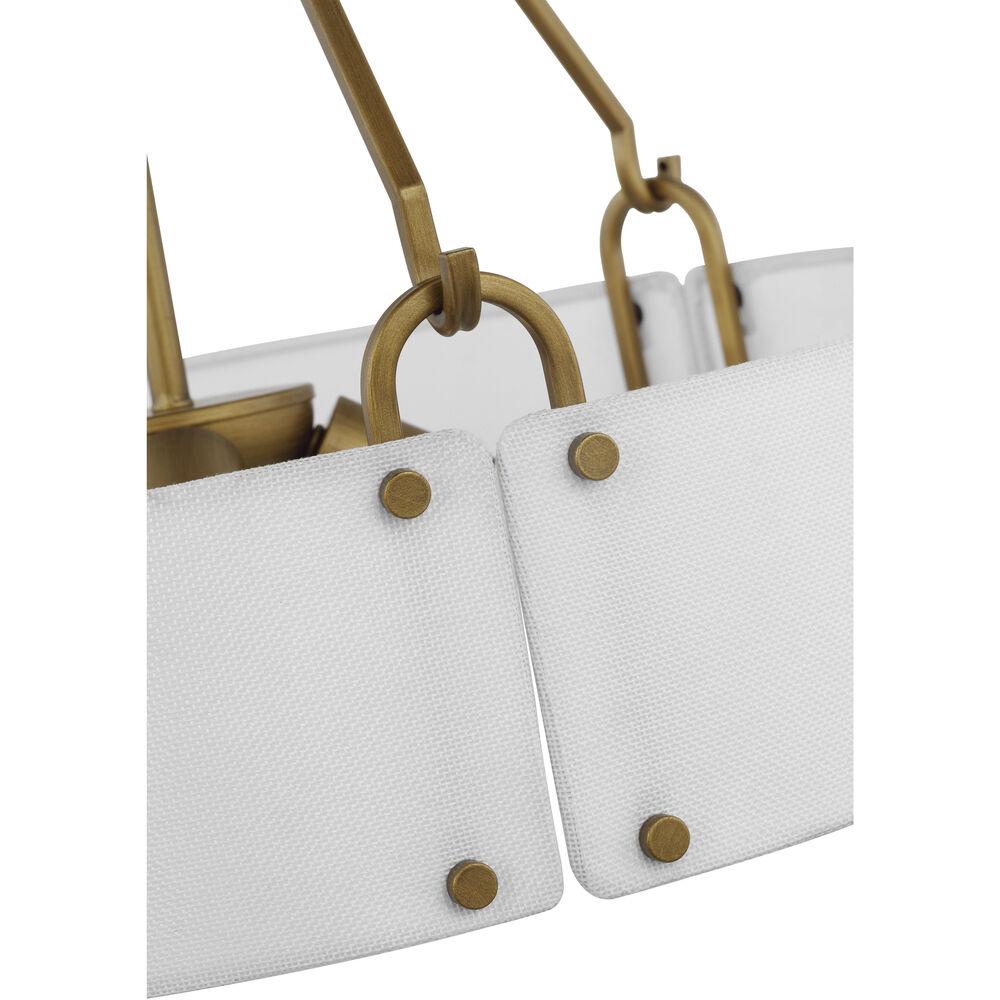 Nuvo Lighting Halter 4 Light 22.63 Inch Natural Brass Pendant Ceiling Light