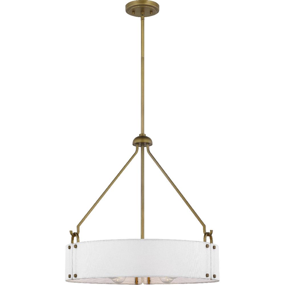 nuvo lighting Halter 4 Light 22.63 inch Natural Brass Pendant Ceiling Light
