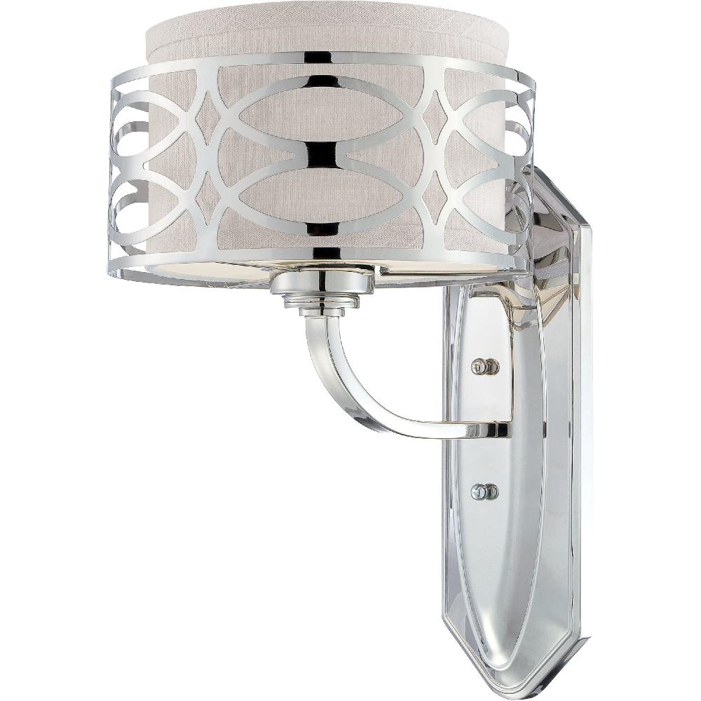 nuvo lighting Harlow 1 Light 14.13 inch Polished Nickel Vanity Light Wall Light