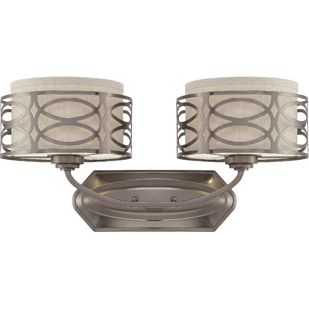 nuvo lighting Harlow 2 Light 20.63 inch Hazel Bronze Vanity Light Wall Light