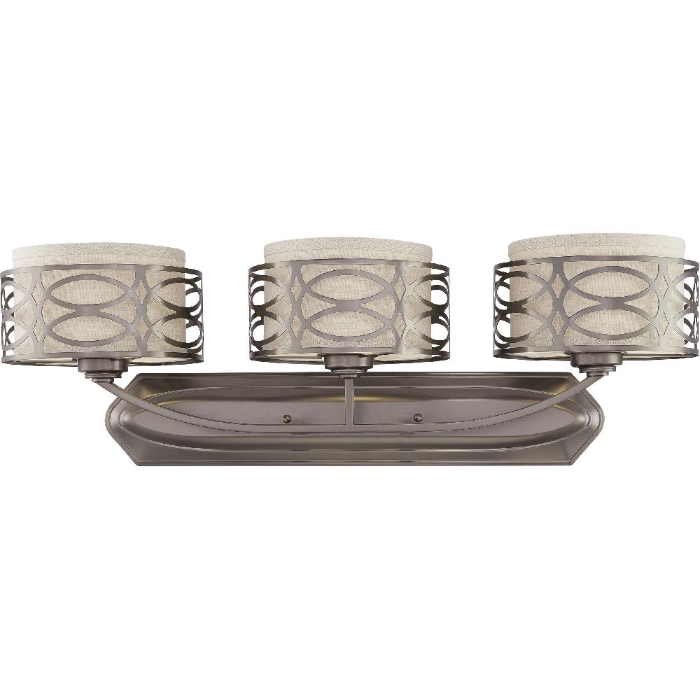 nuvo lighting Harlow 3 Light 31 inch Hazel Bronze Vanity Light Wall Light