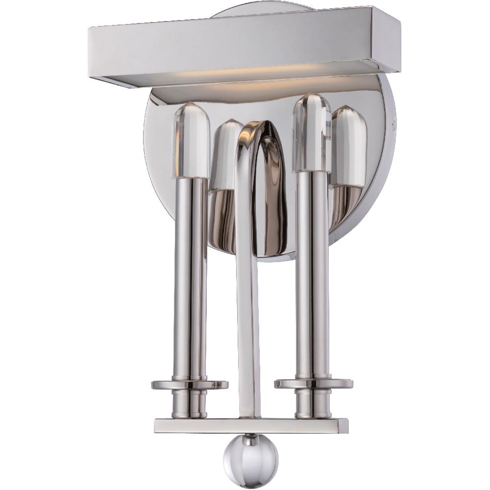 nuvo lighting Harow LED 7.88 inch Polished Nickel ADA Wall Sconce Wall Light