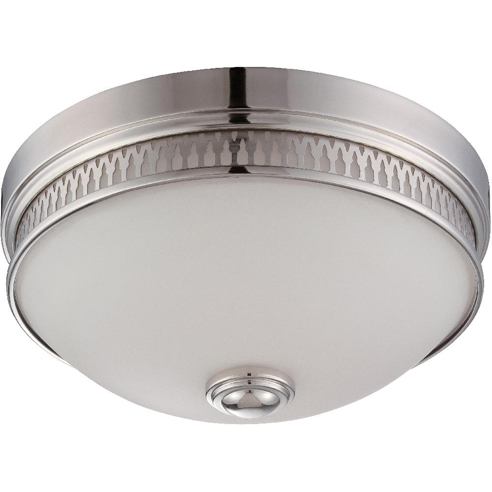 nuvo lighting Harper LED 13 inch Polished Nickel Flush Mount Ceiling Light