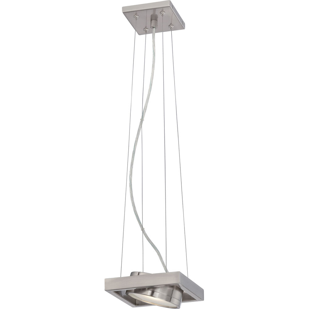 Nuvo Lighting Hawk LED 6.5 Inch Brushed Nickel Pendant Ceiling Light