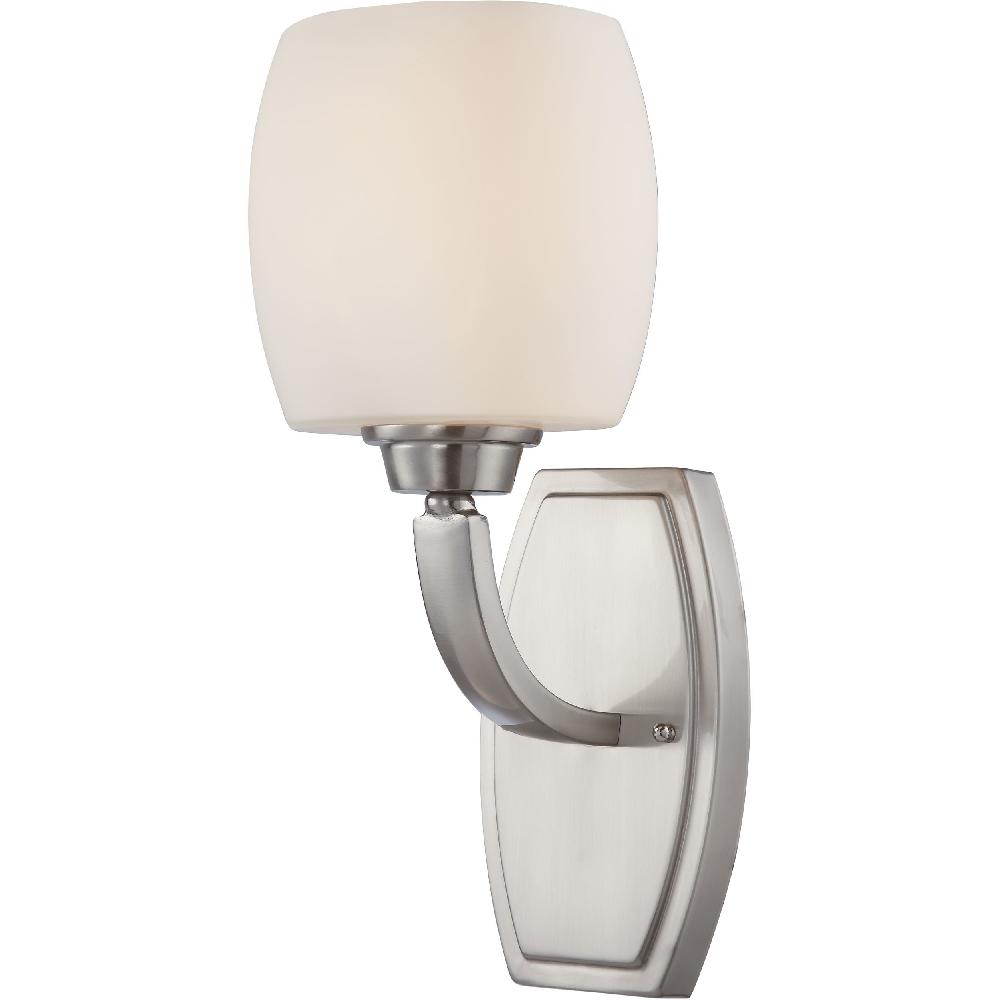 nuvo lighting Helium 1 Light 13.5 inch Brushed Nickel Vanity Light Wall Light