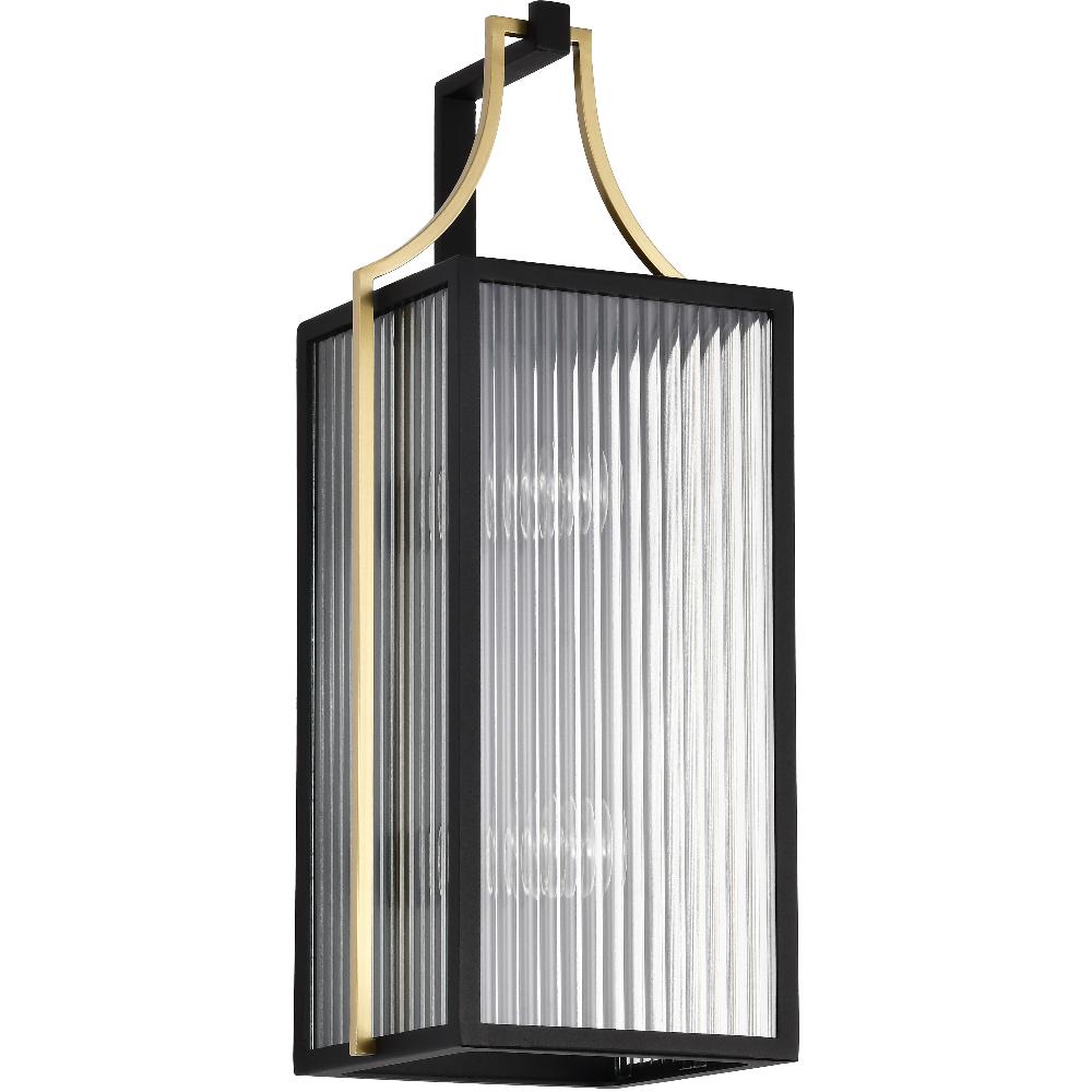 nuvo lighting Holden 21.75 inch Black and Gold Outdoor Wall Light