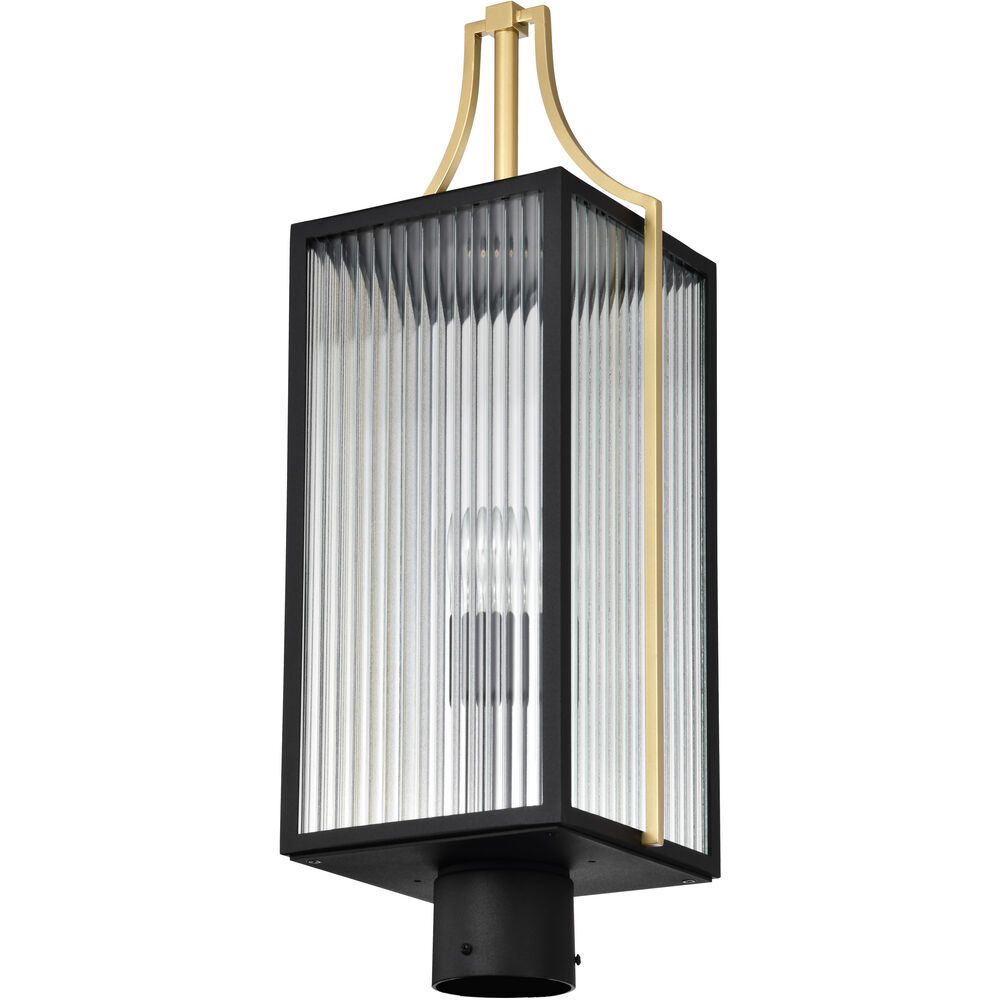 Nuvo Lighting Holden 24.38 Inch Black And Gold Outdoor Post Light