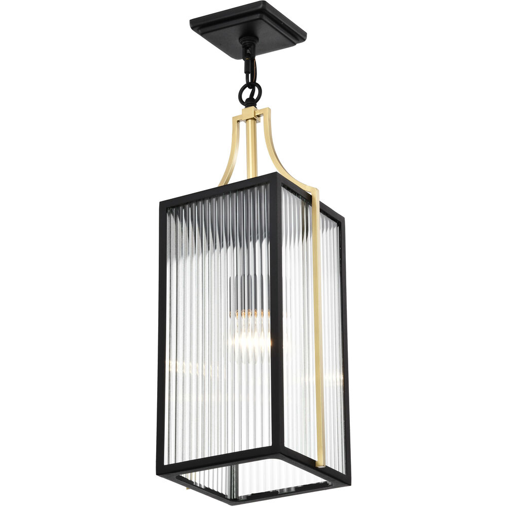 Nuvo Lighting Holden 8.5 Inch Black And Gold Outdoor Hanging Light