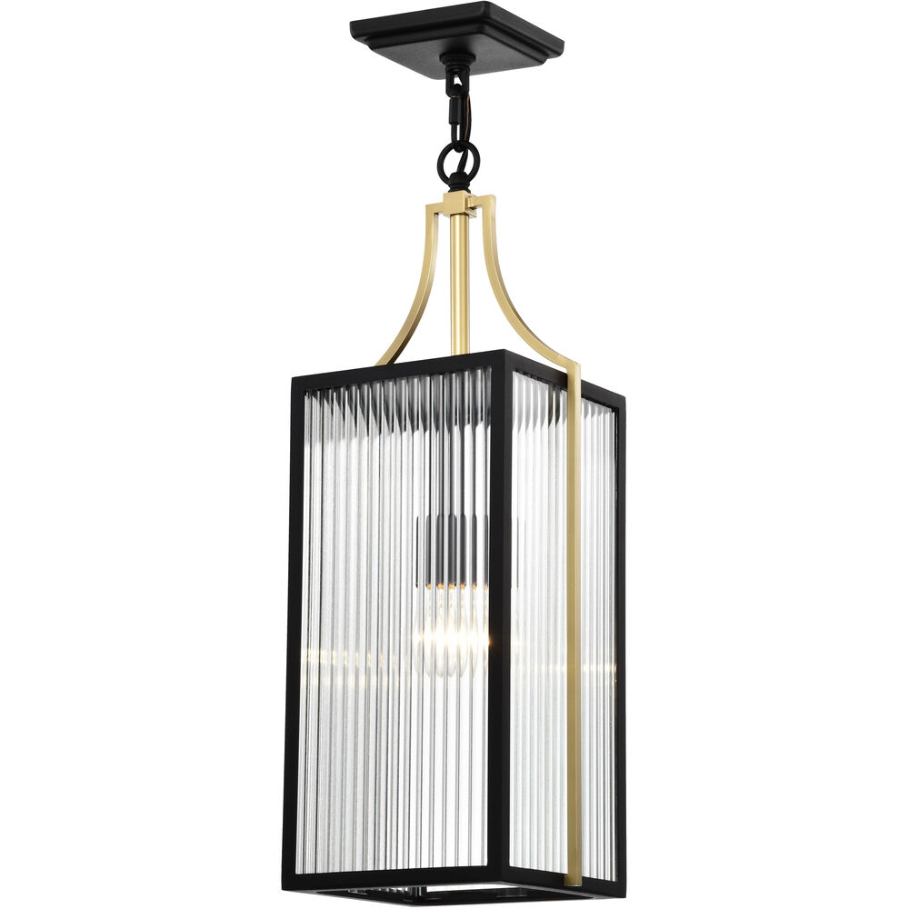 Nuvo Lighting Holden 8.5 Inch Black And Gold Outdoor Hanging Light