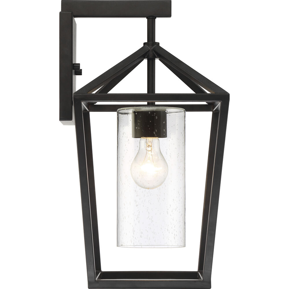 Nuvo Lighting Hopewell 1 Light 17 Inch Matte Black Outdoor Wall Lantern Large