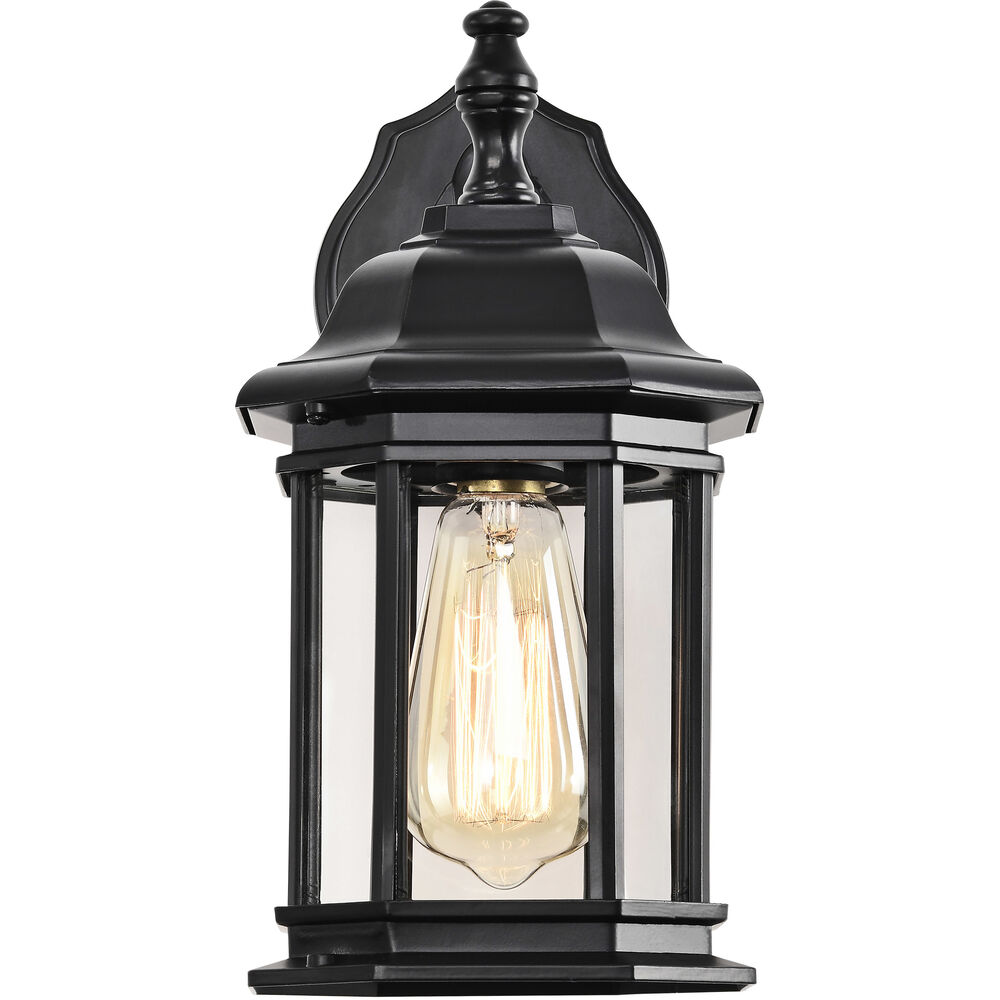 Nuvo Lighting Hopkins 12 Inch Matte Black Outdoor Wall Lantern Small