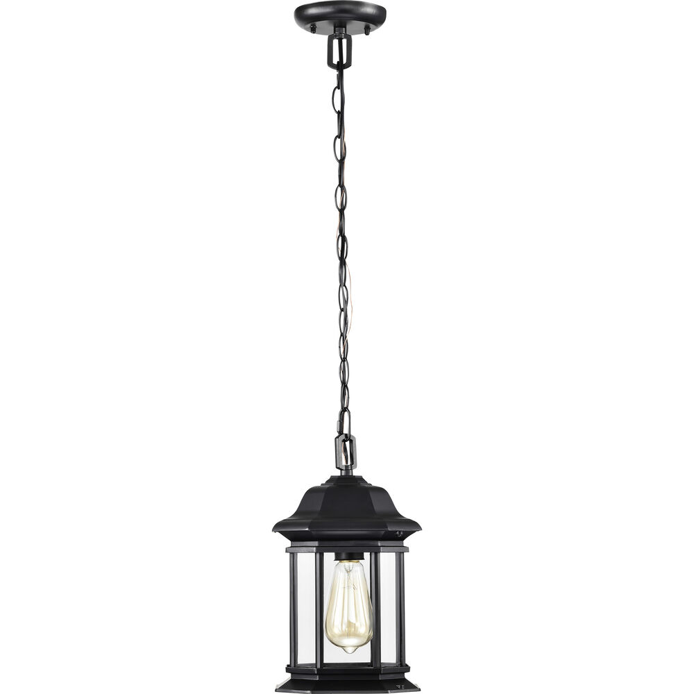 Nuvo Lighting Hopkins 7 Inch Matte Black Outdoor Hanging Lantern